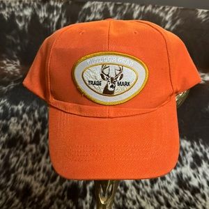 NWOT Outdoor Gear Trade Mark orange deer ball cap Velcro adjustable back strap